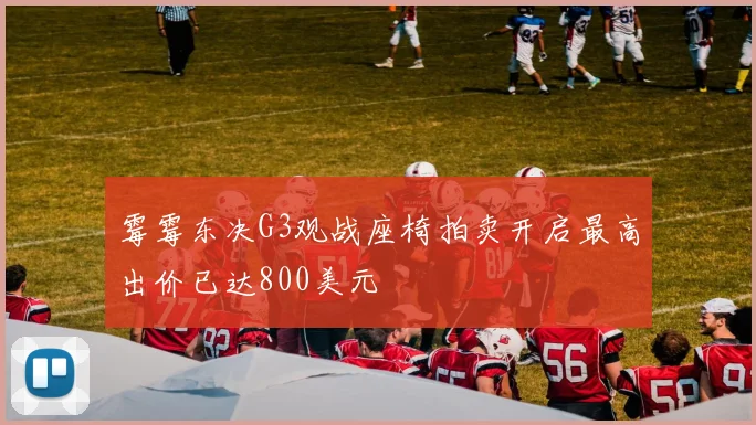 霉霉东决G3观战座椅拍卖开启最高出价已达800美元